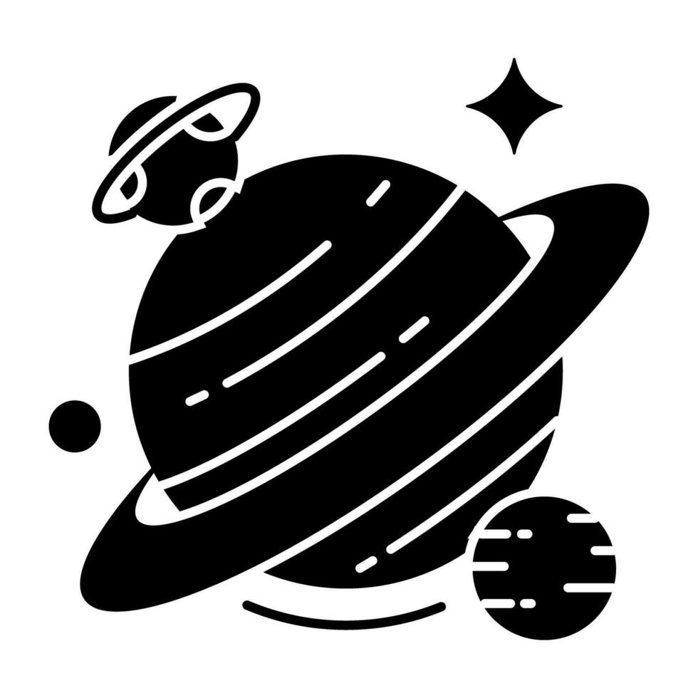 Modern design icon of revolving planet vector