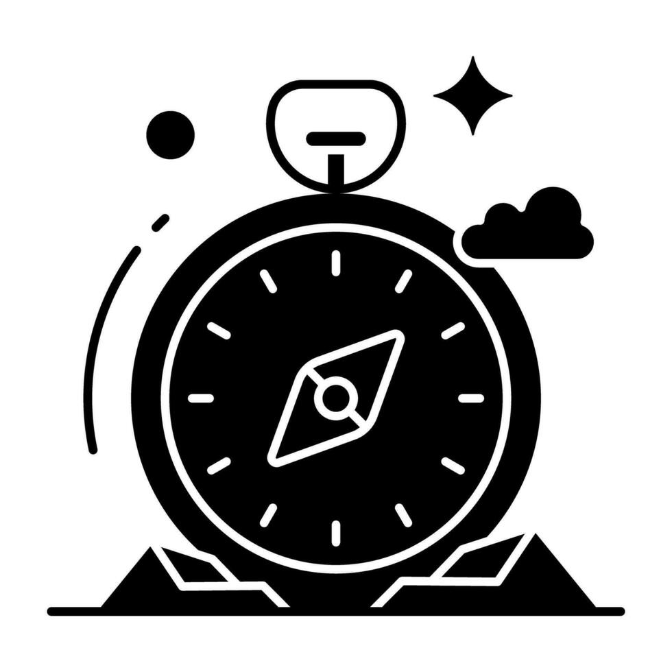 Modern design icon of compass vector
