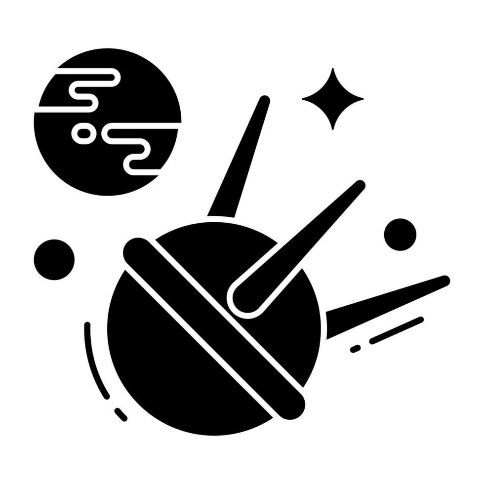 Modern design icon of sputnik vector