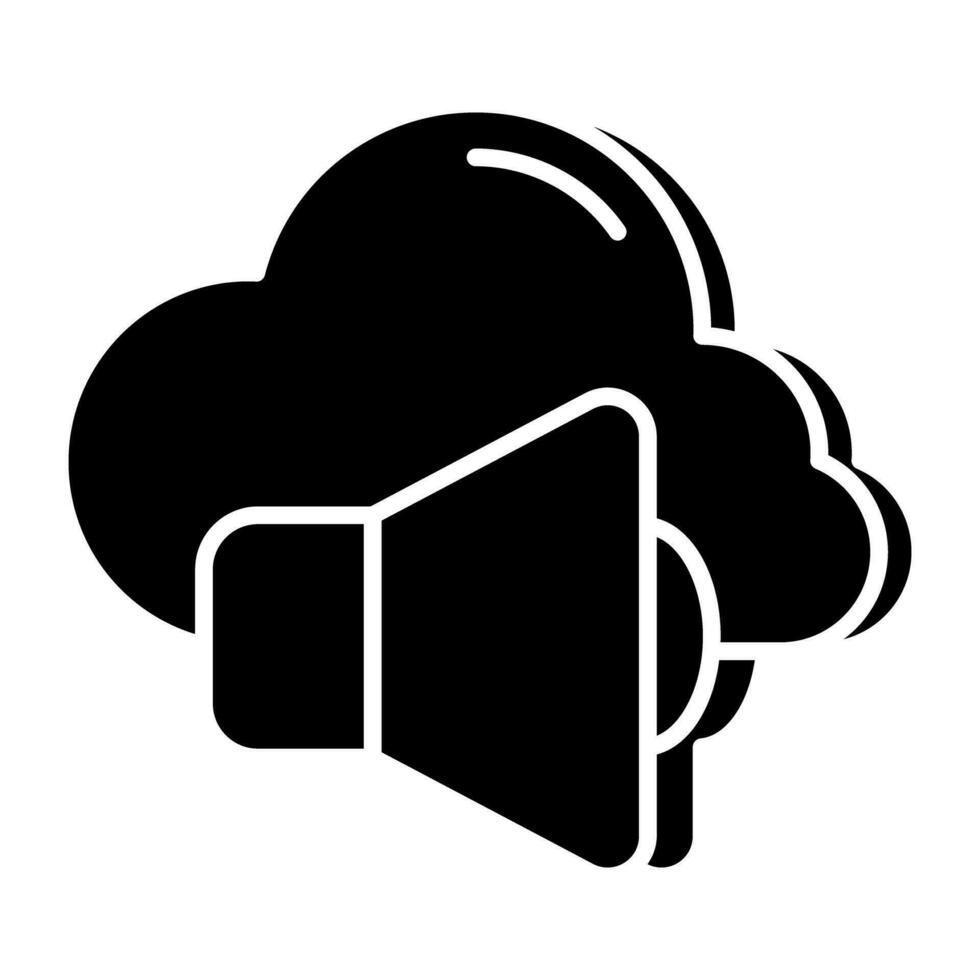 Premium download icon of cloud volume vector