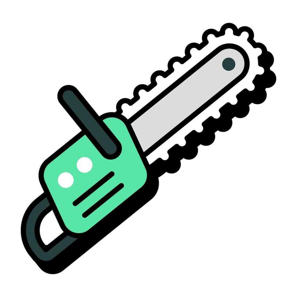 un icono de herramienta de corte de madera, diseño vectorial de sierra para metales vector