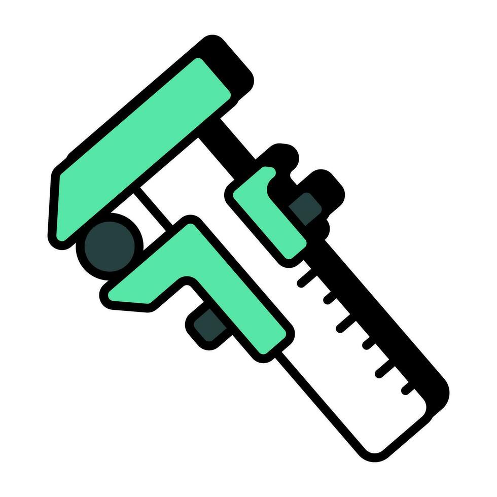 An icon design of vernier caliper vector
