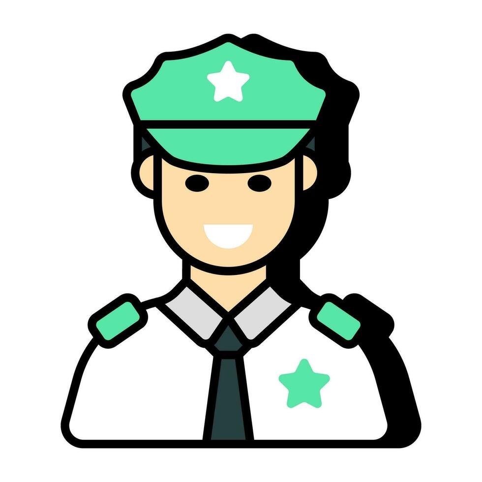 icono de diseño moderno de piloto vector