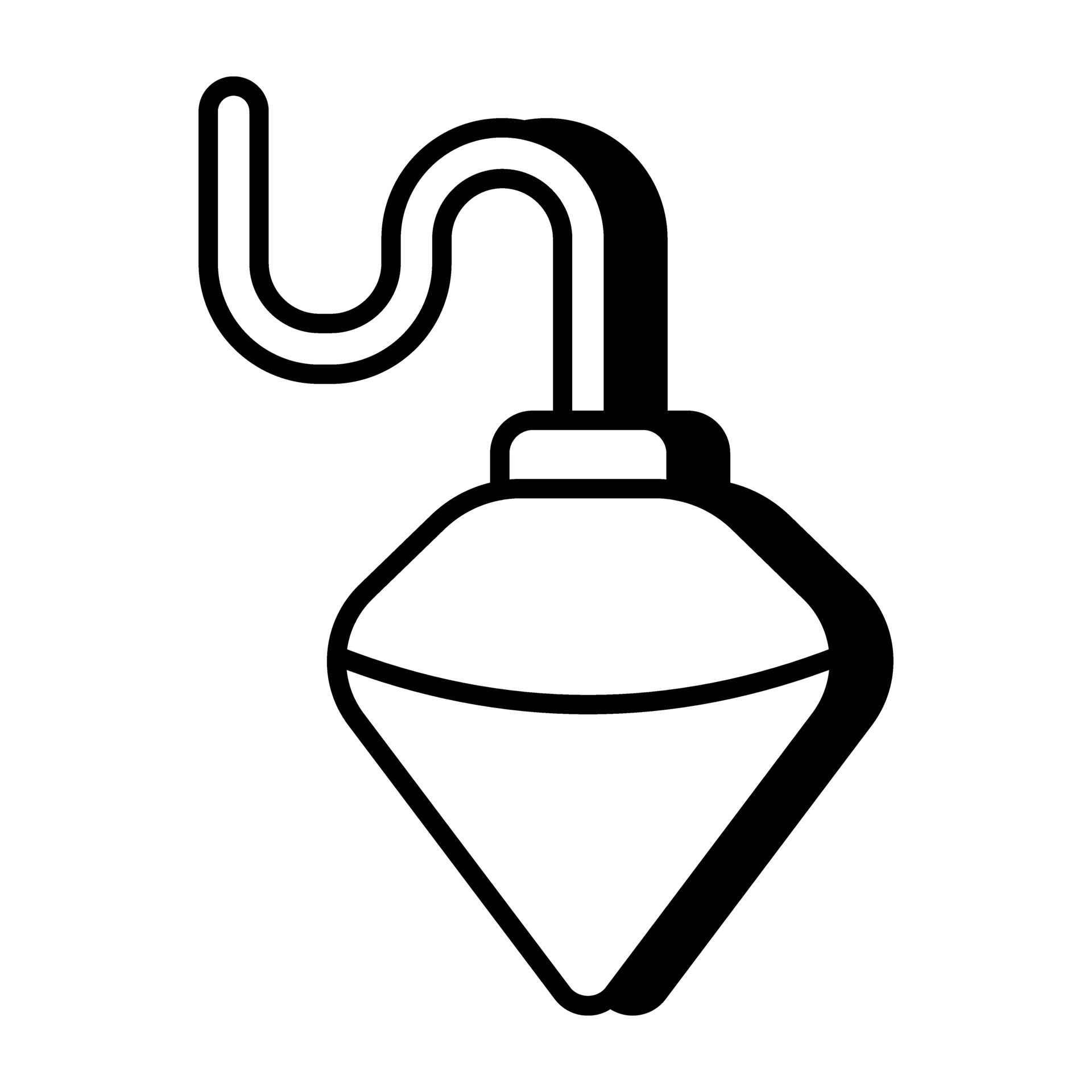 A trendy vector design of plumb bob 25838829 Vector Art at Vecteezy