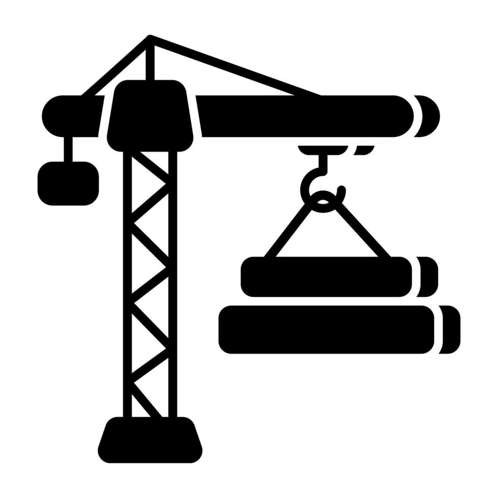 moderno diseño icono de ladrillos levantamiento vector