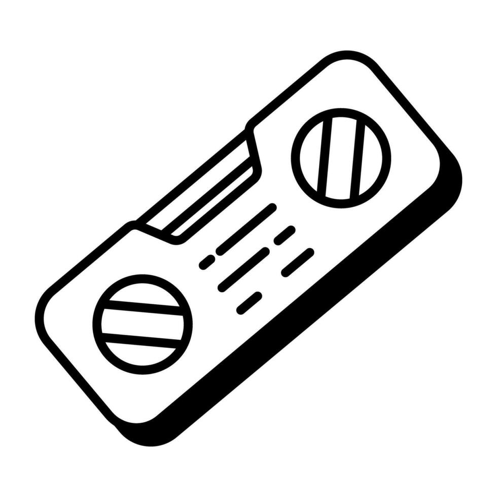 A linear design icon of level tool vector