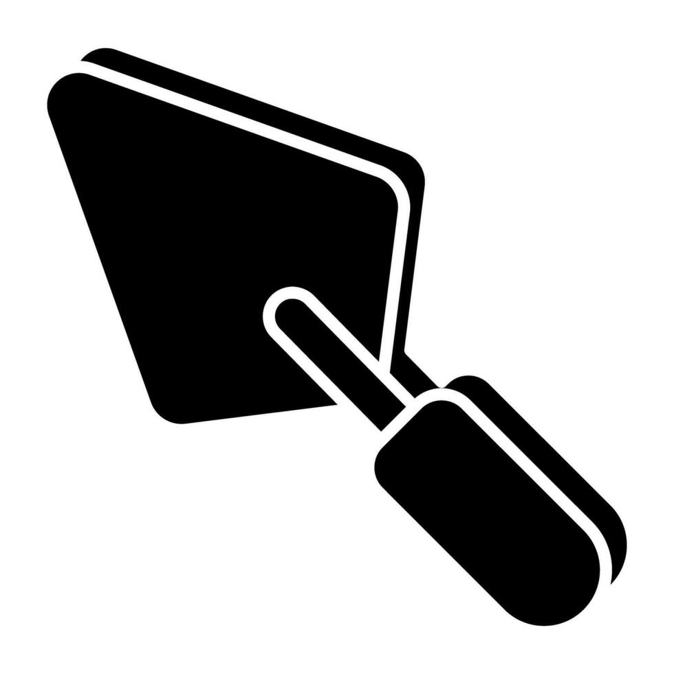 Vector design of trowel, solid icon