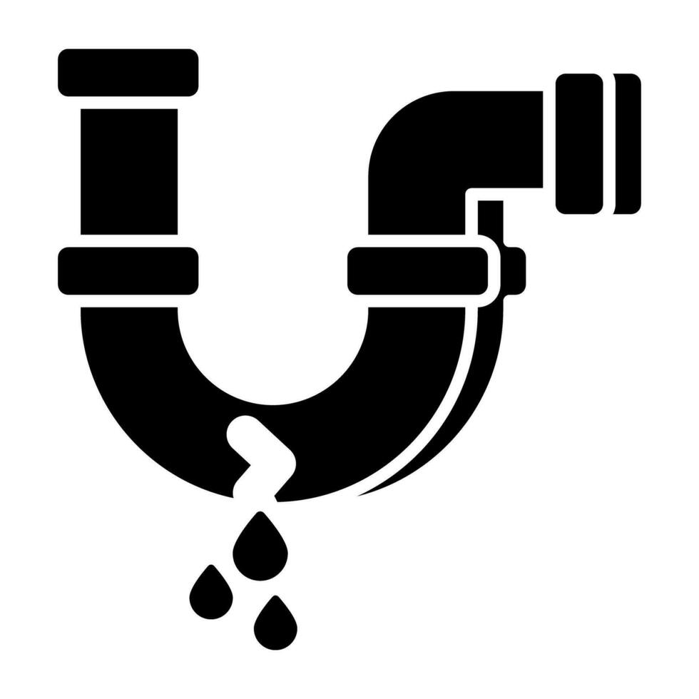 Premium download icon of pipe leak vector