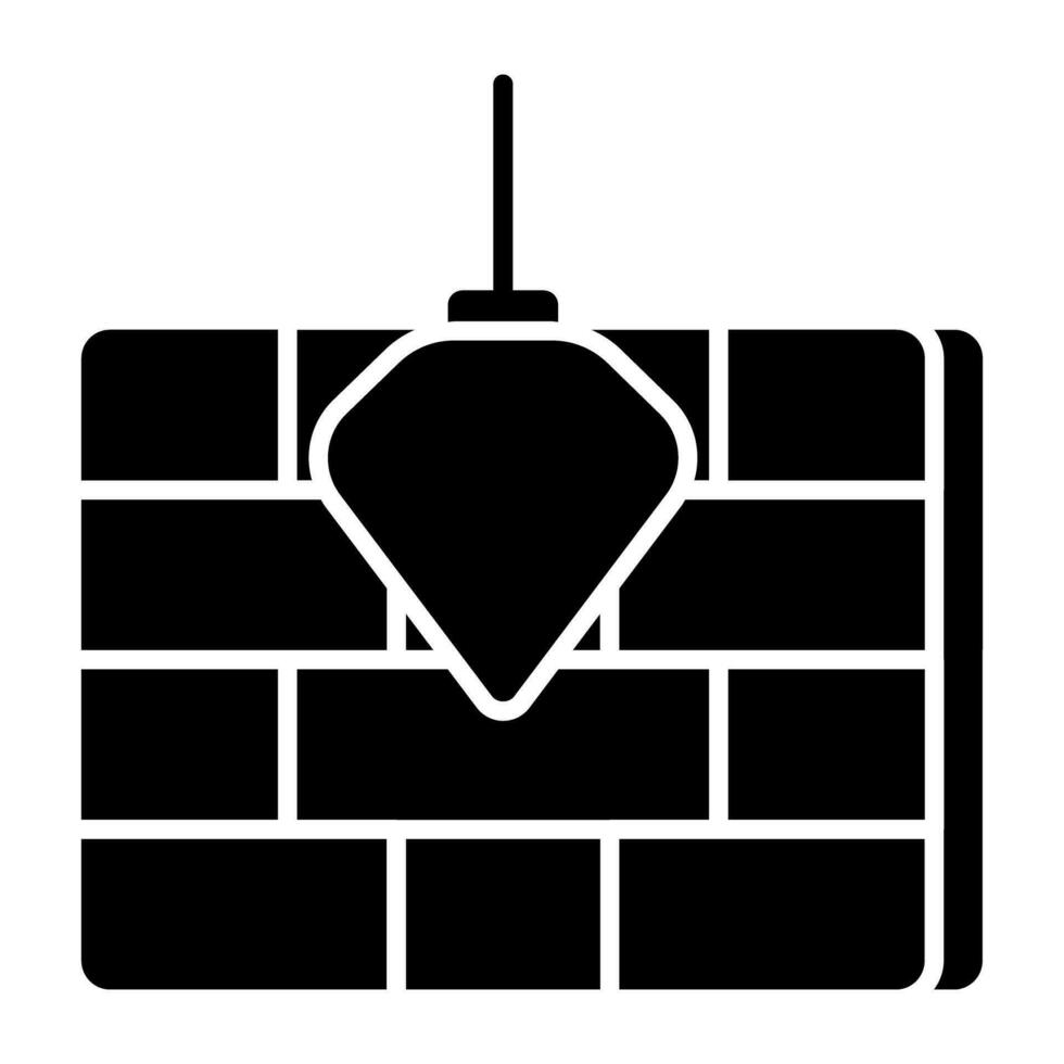 A trendy vector design of plumb bob