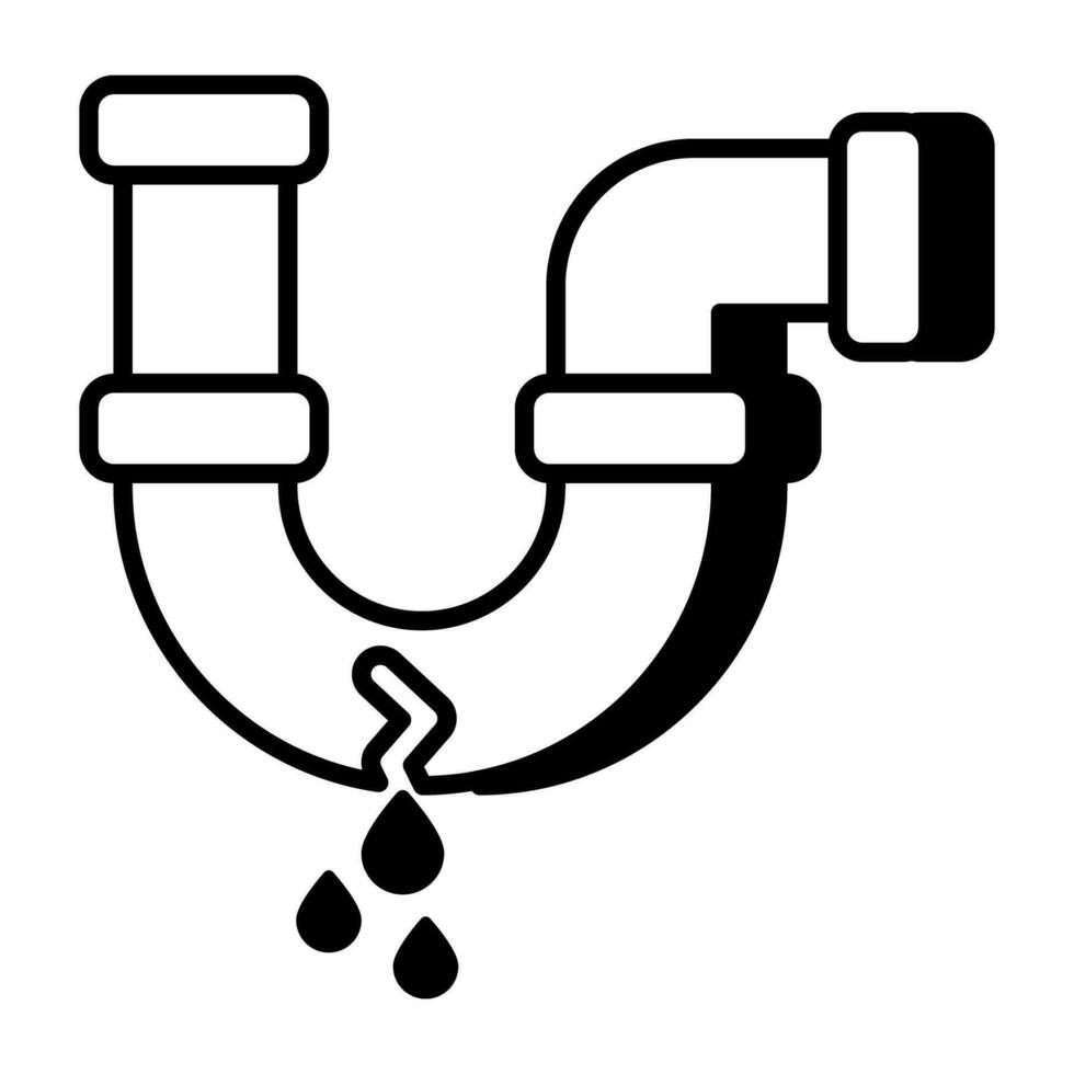 Premium download icon of pipe leak vector