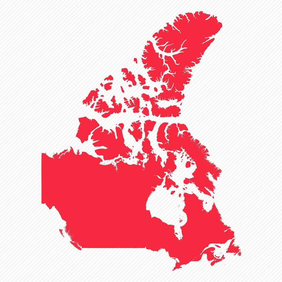 resumen Canadá sencillo mapa antecedentes vector