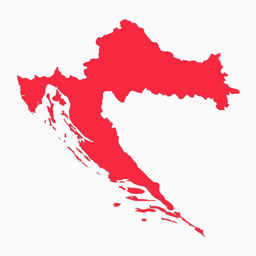 resumen Croacia sencillo mapa antecedentes vector