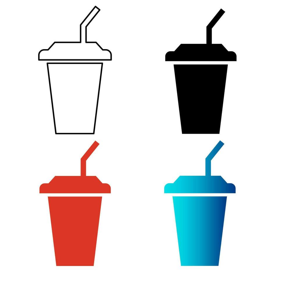 Abstract Drink Silhouette Illustration vector