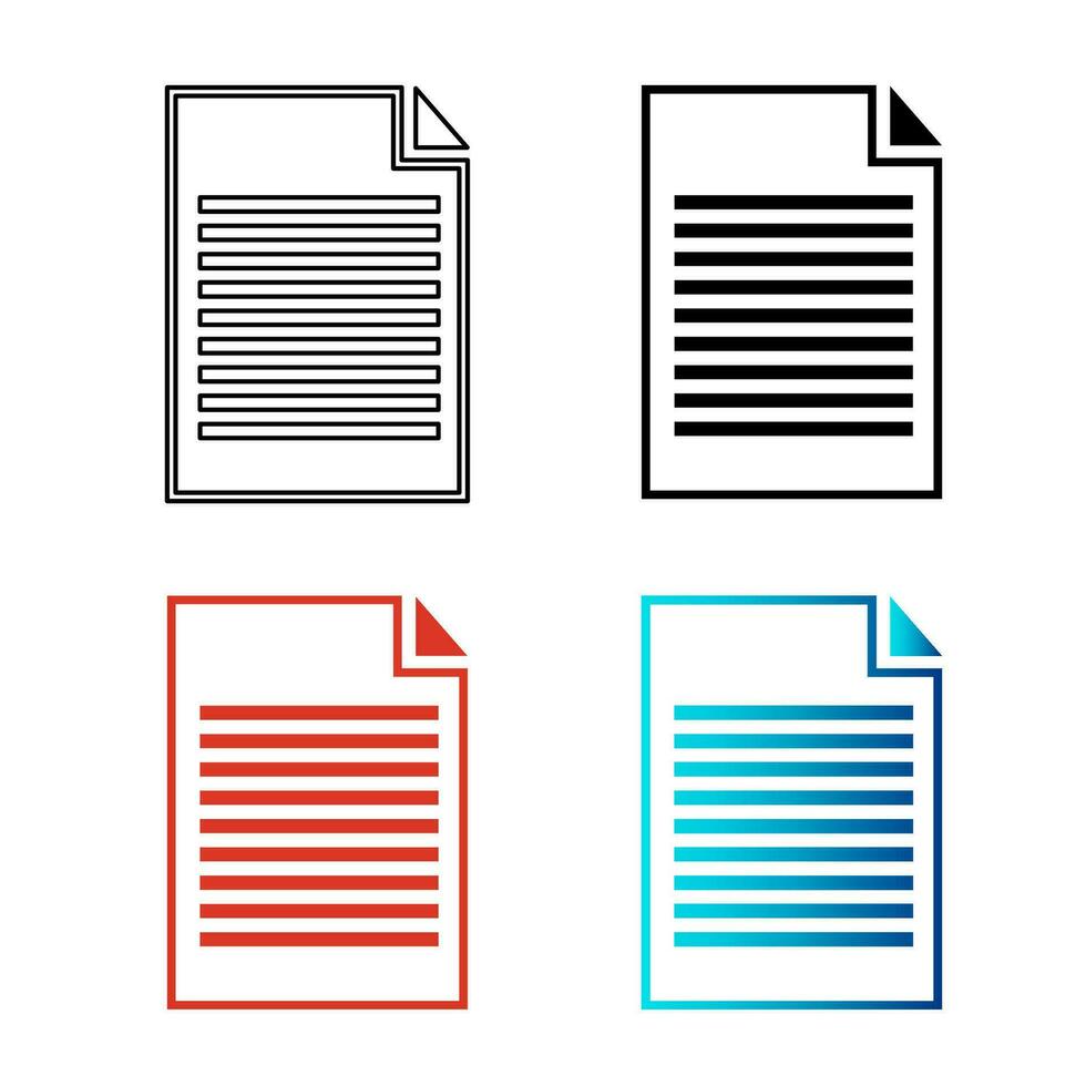 Abstract Document Silhouette Illustration vector