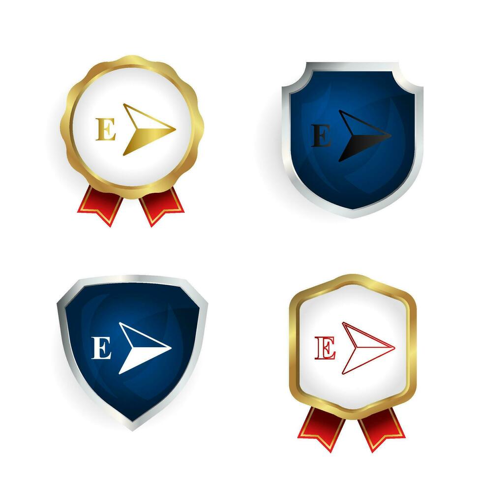 Abstract East Badge and Label Collection vector