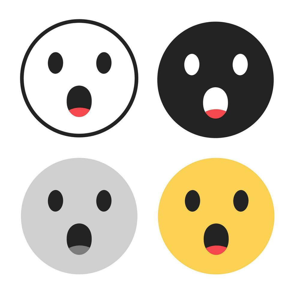 Abstract Hushed Face Silhouette Illustration vector
