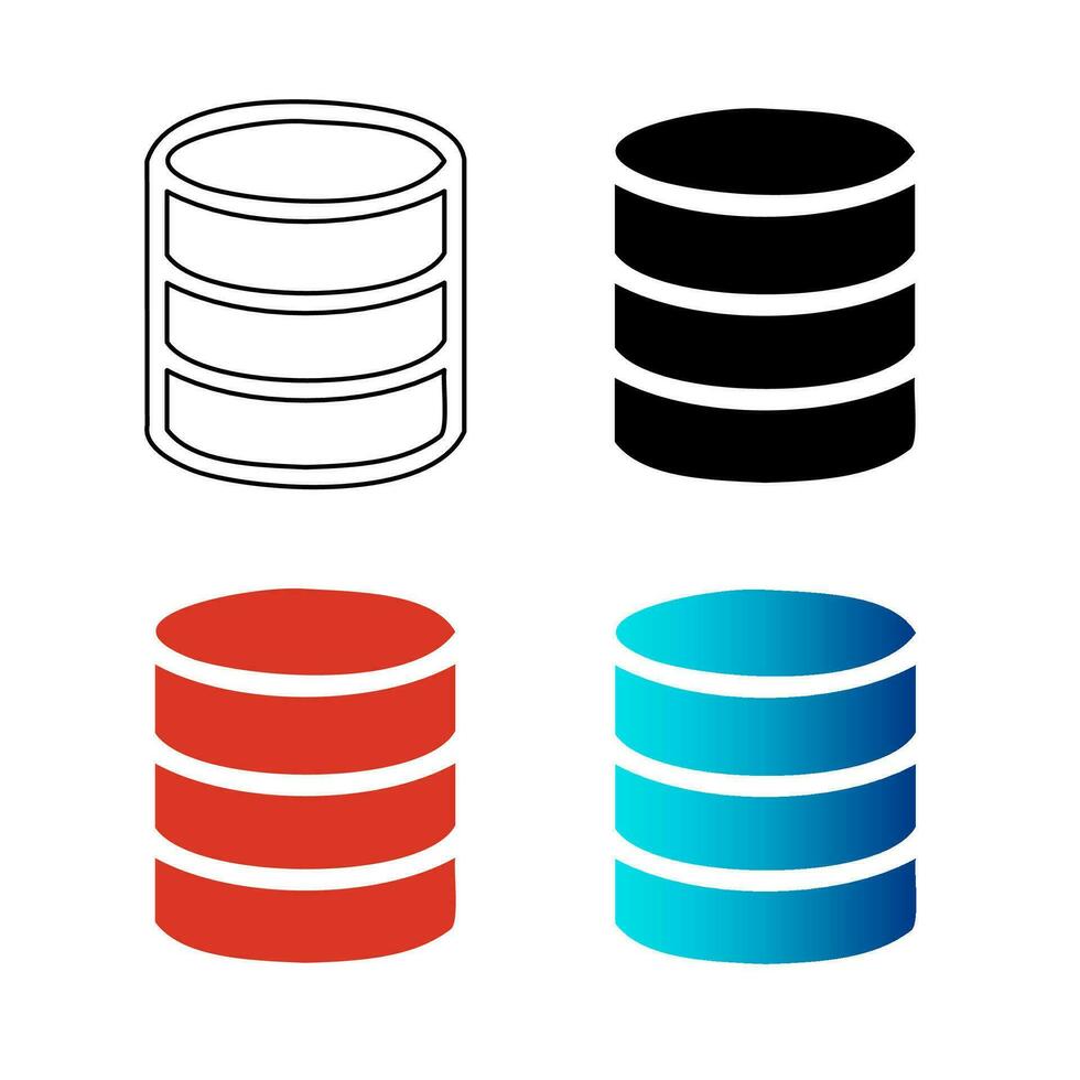 resumen moderno base de datos silueta ilustración vector