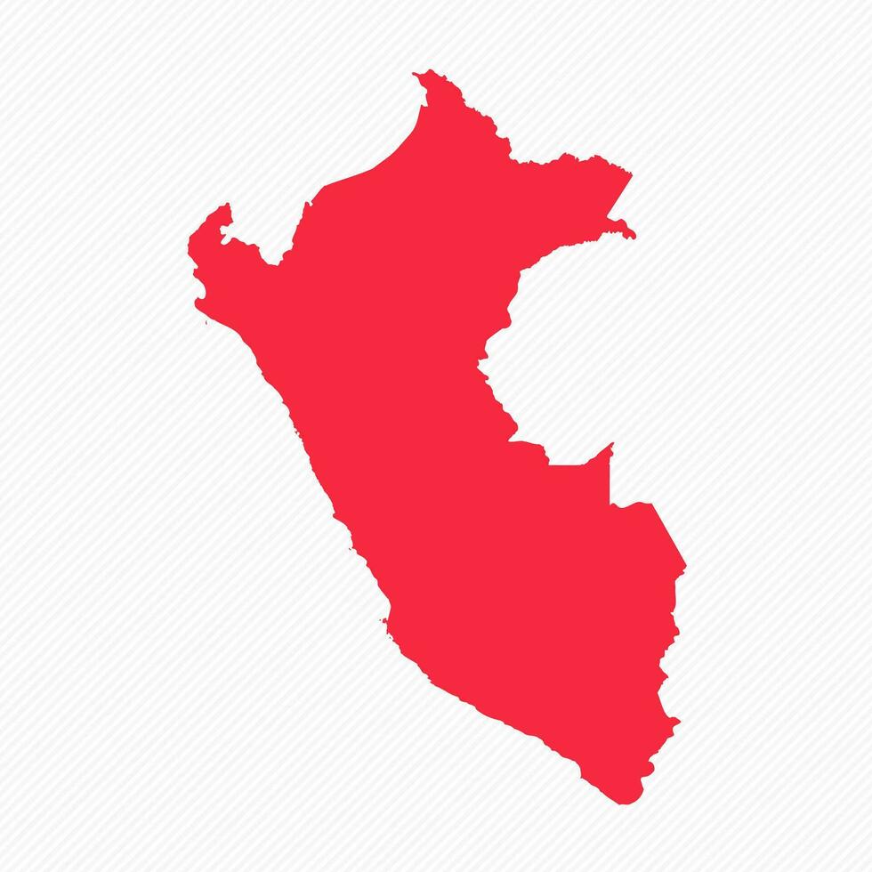 Abstract Peru Simple Map Background vector