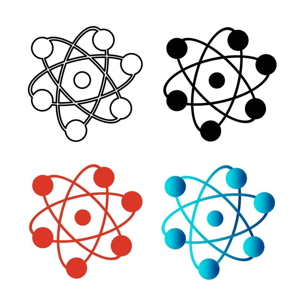 Abstract Physic Silhouette Illustration vector