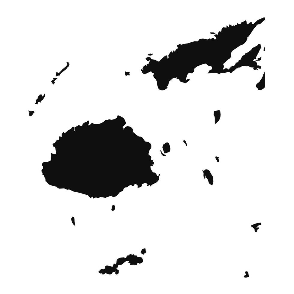 resumen silueta Fiji sencillo mapa vector