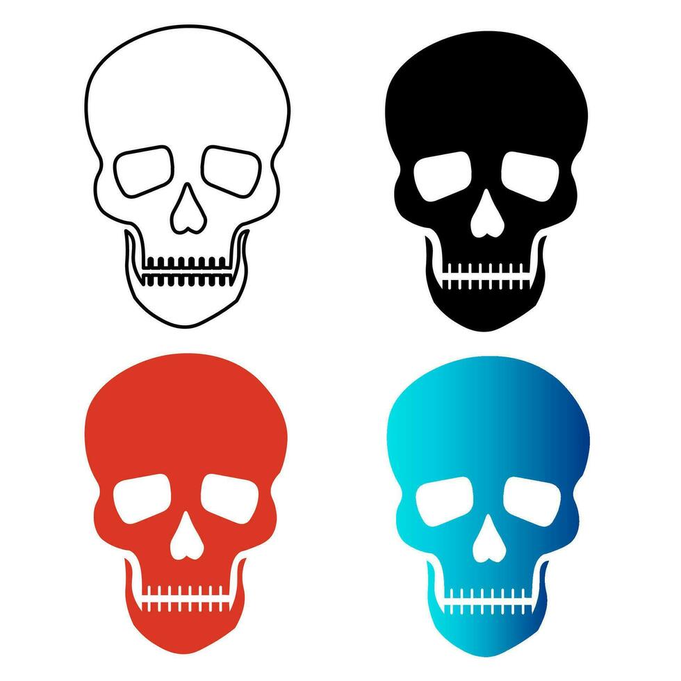 Abstract Skull Silhouette Illustration 25839842 Vector Art at Vecteezy