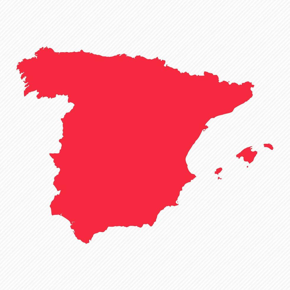 Abstract Spain Simple Map Background vector