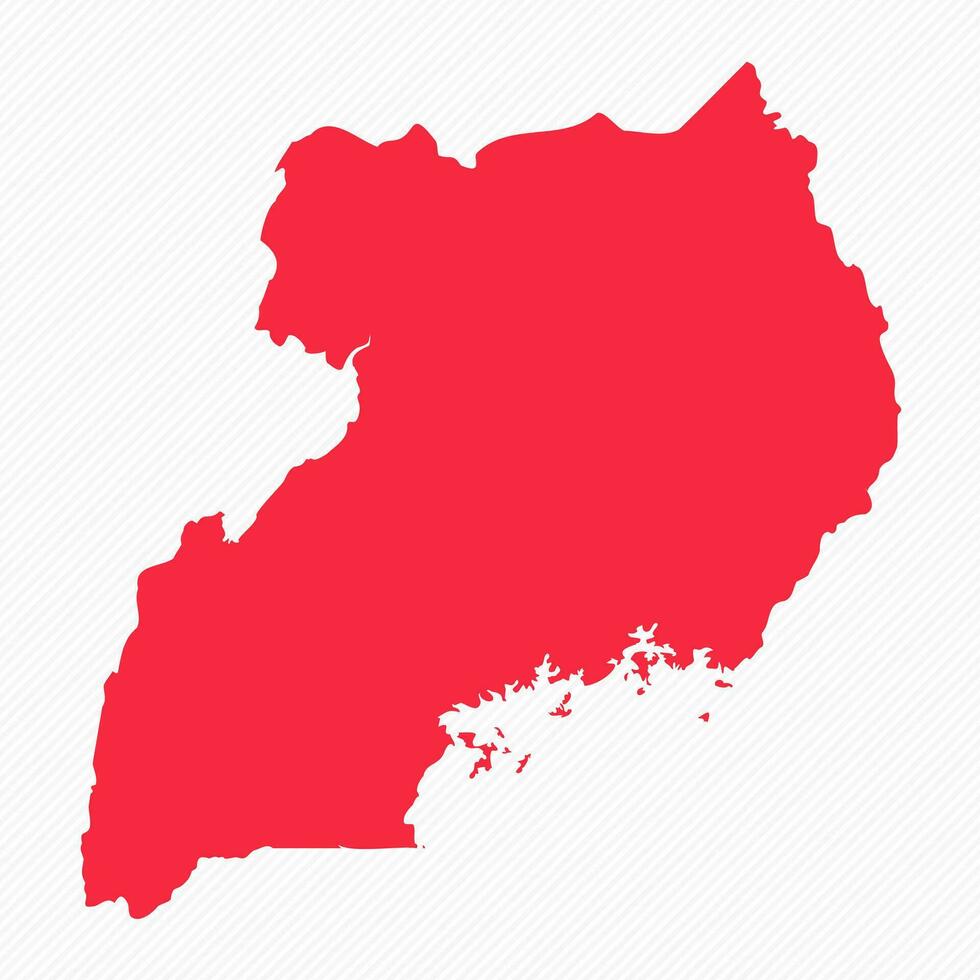 Abstract Uganda Simple Map Background vector