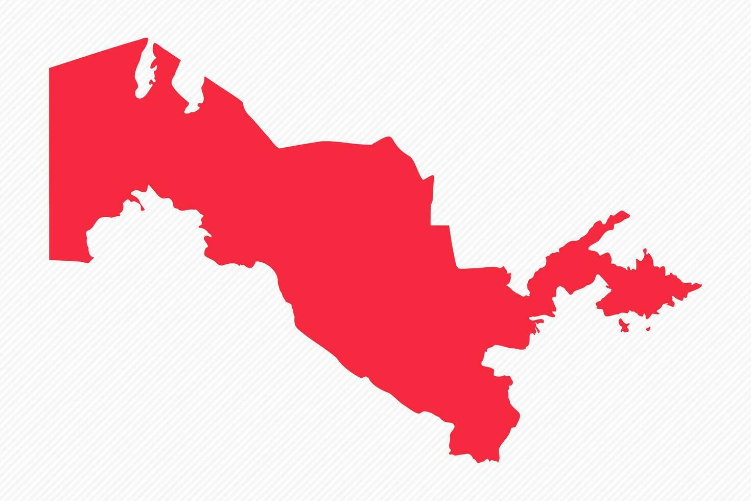Abstract Uzbekistan Simple Map Background vector