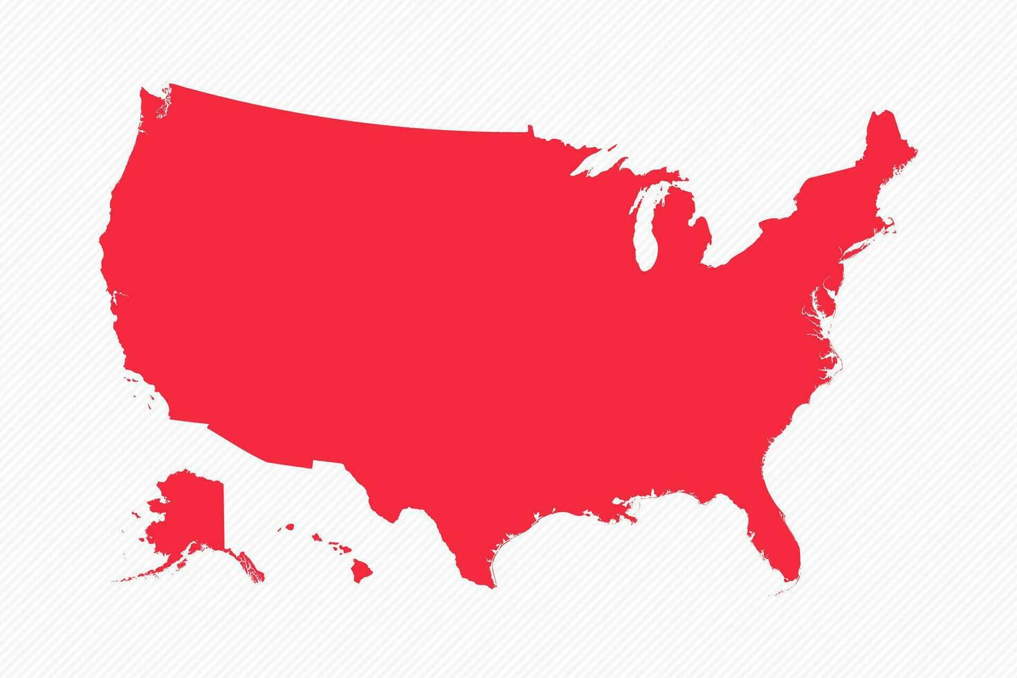 Abstract United States Simple Map Background vector