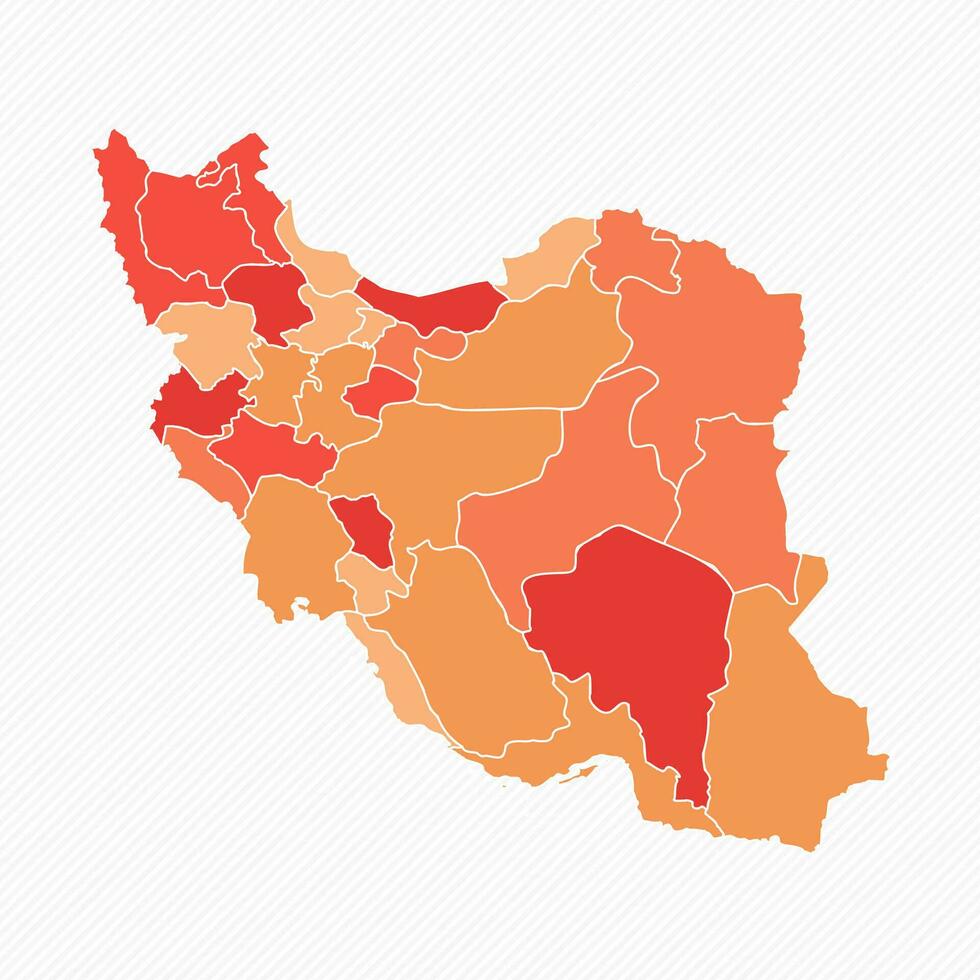 vistoso corrí dividido mapa ilustración vector