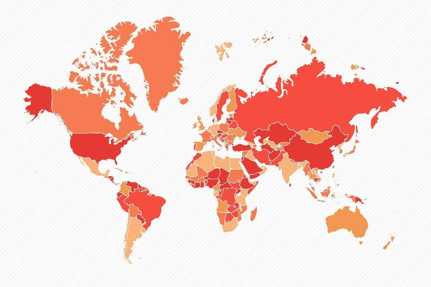 Colorful the World Divided Map Illustration vector