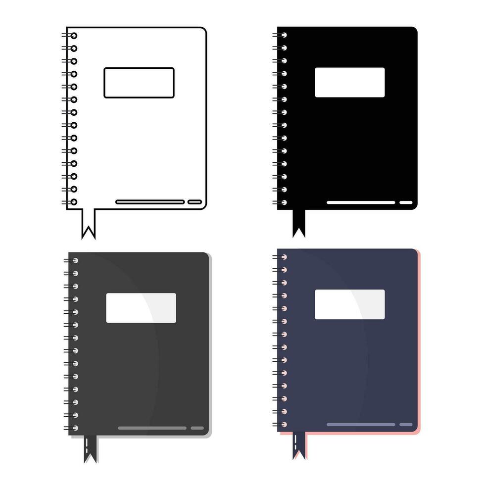 Abstract Copybook Silhouette Illustration vector