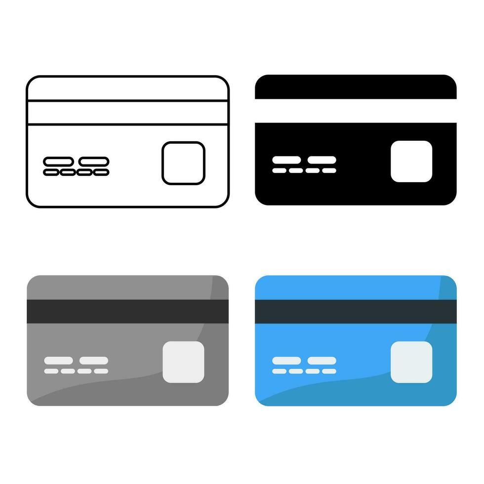 Abstract Credit Card Silhouette Illustration vector