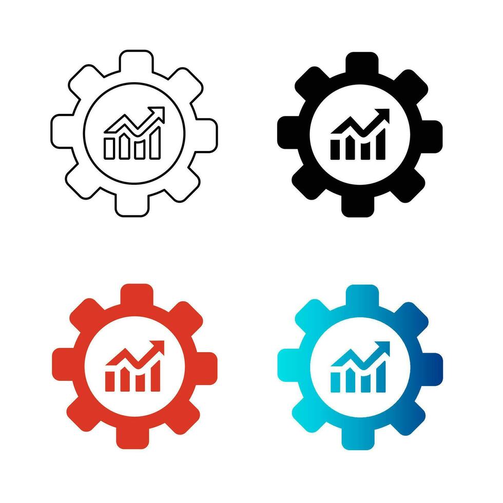 Abstract Grow Analysis Silhouette Illustration vector