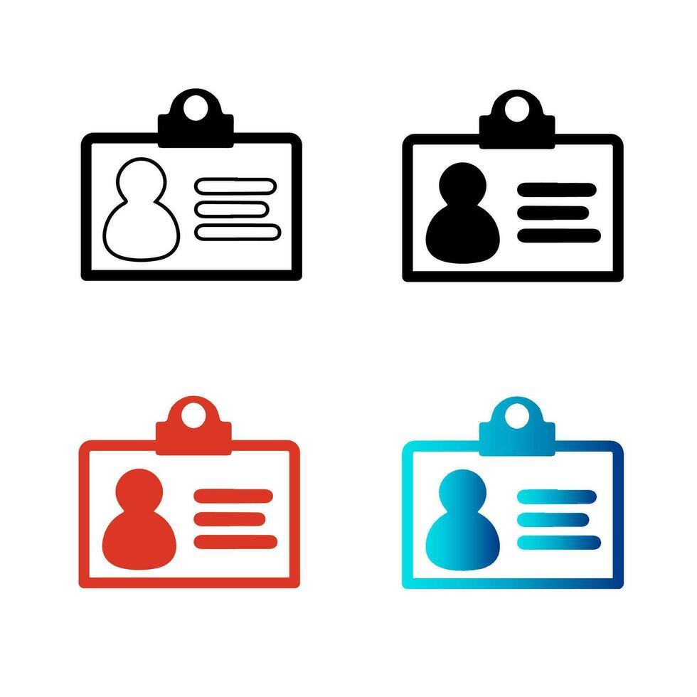 Abstract ID Proof Silhouette Illustration vector