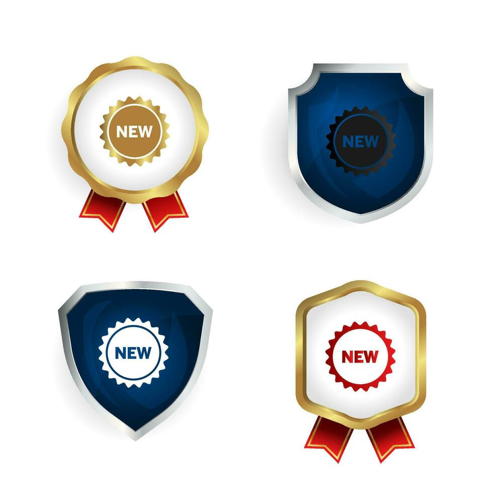 Abstract New Badge and Label Collection vector