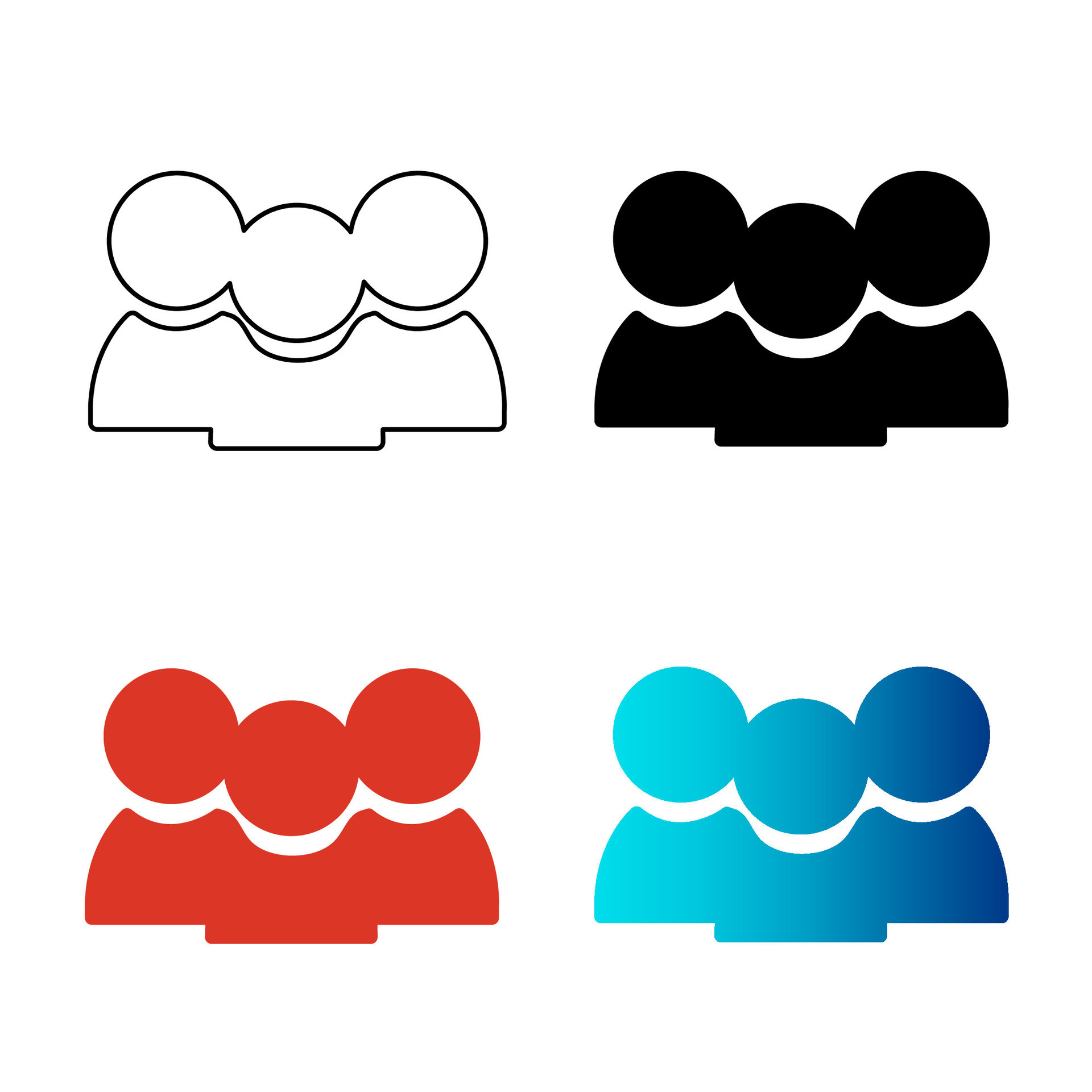 Abstract Team Silhouette Illustration 25840719 Vector Art at Vecteezy