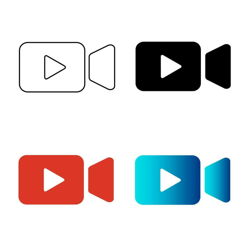 Abstract Video Silhouette Illustration vector