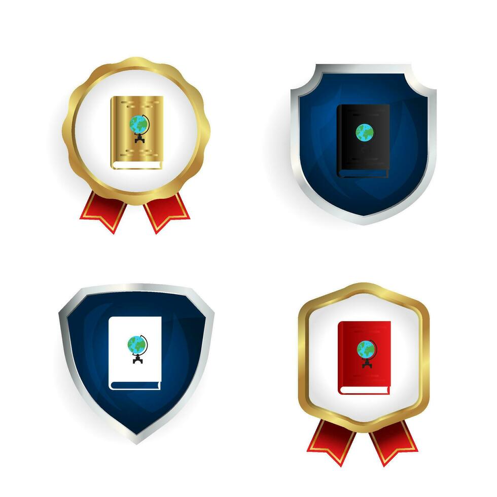 Abstract Scientific Geaography Badge and Label Collection vector
