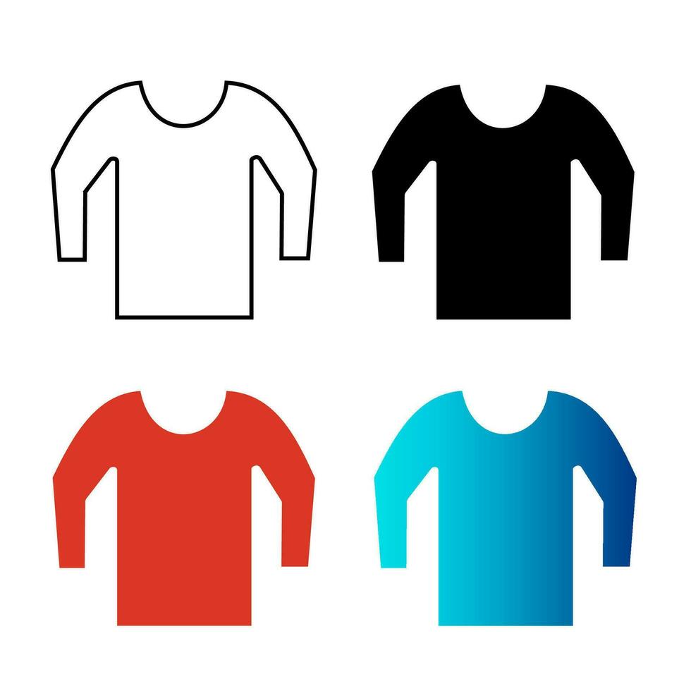 Abstract Winter Sweater Silhouette Illustration vector