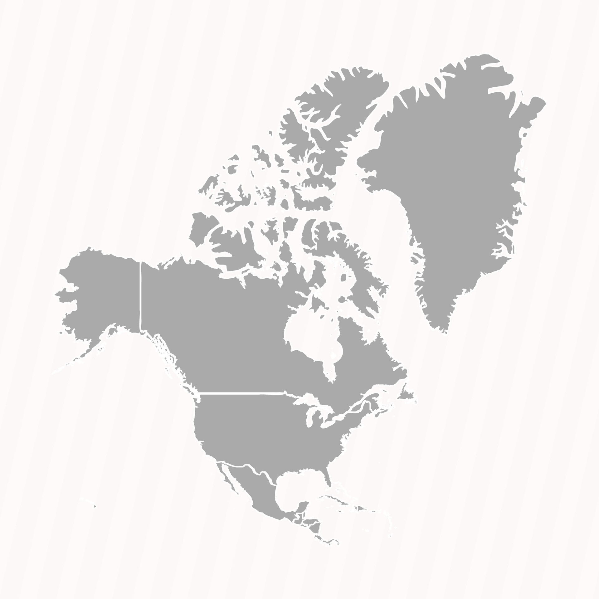 Detailed Map of North America With - Detailed Map Of North America With Countries Free Vector