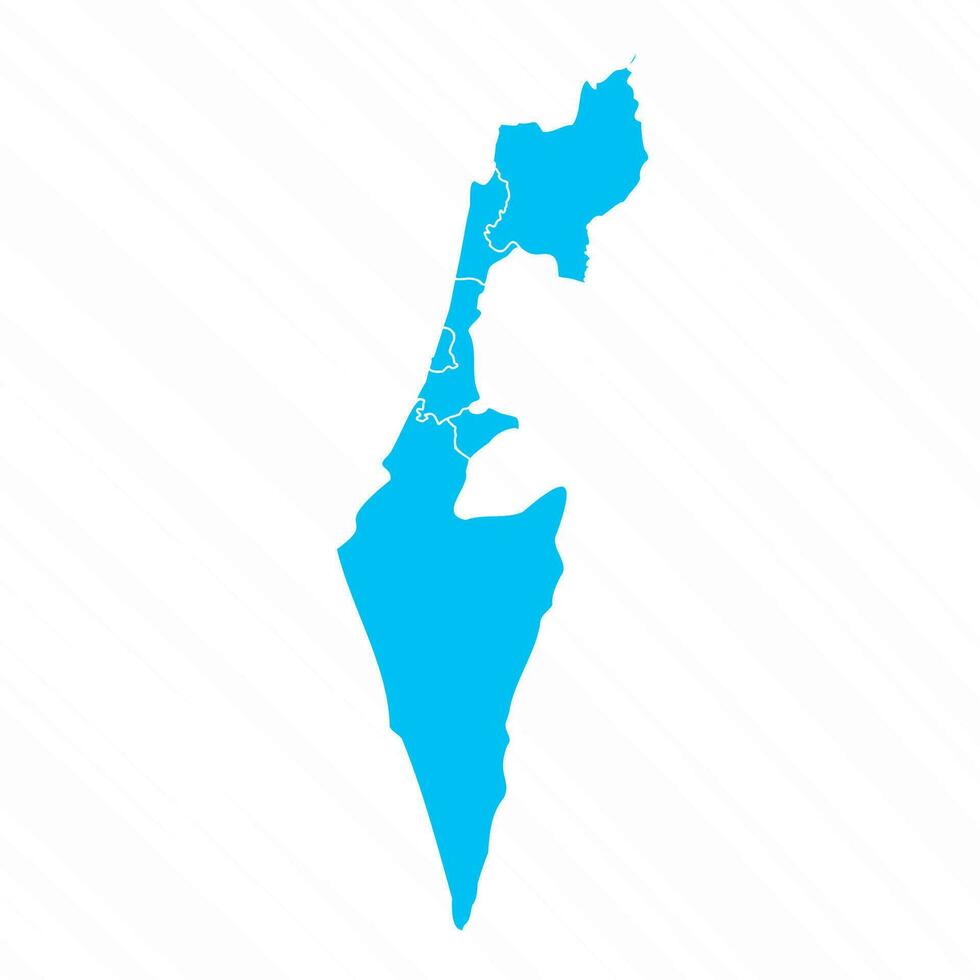 plano diseño mapa de Israel con detalles vector