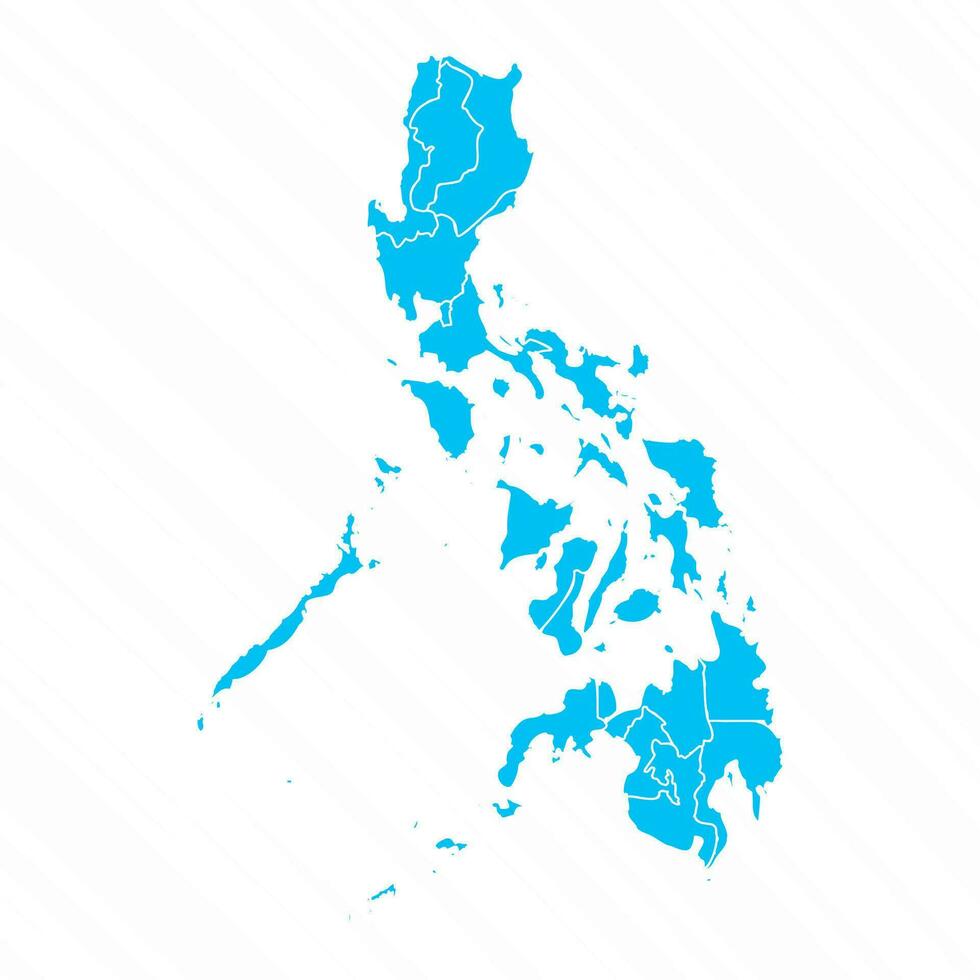 plano diseño mapa de Filipinas con detalles vector
