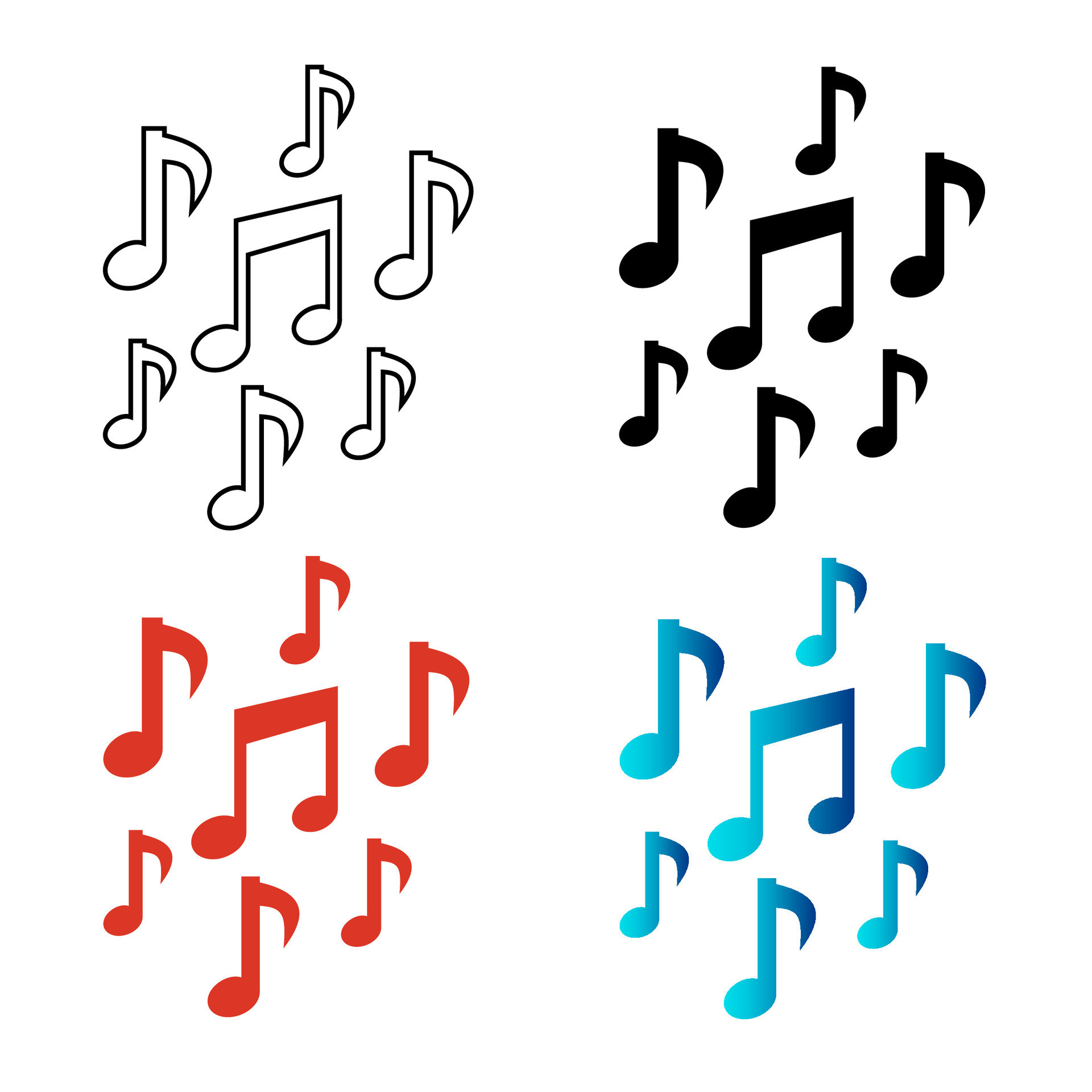 creative music notes pictures