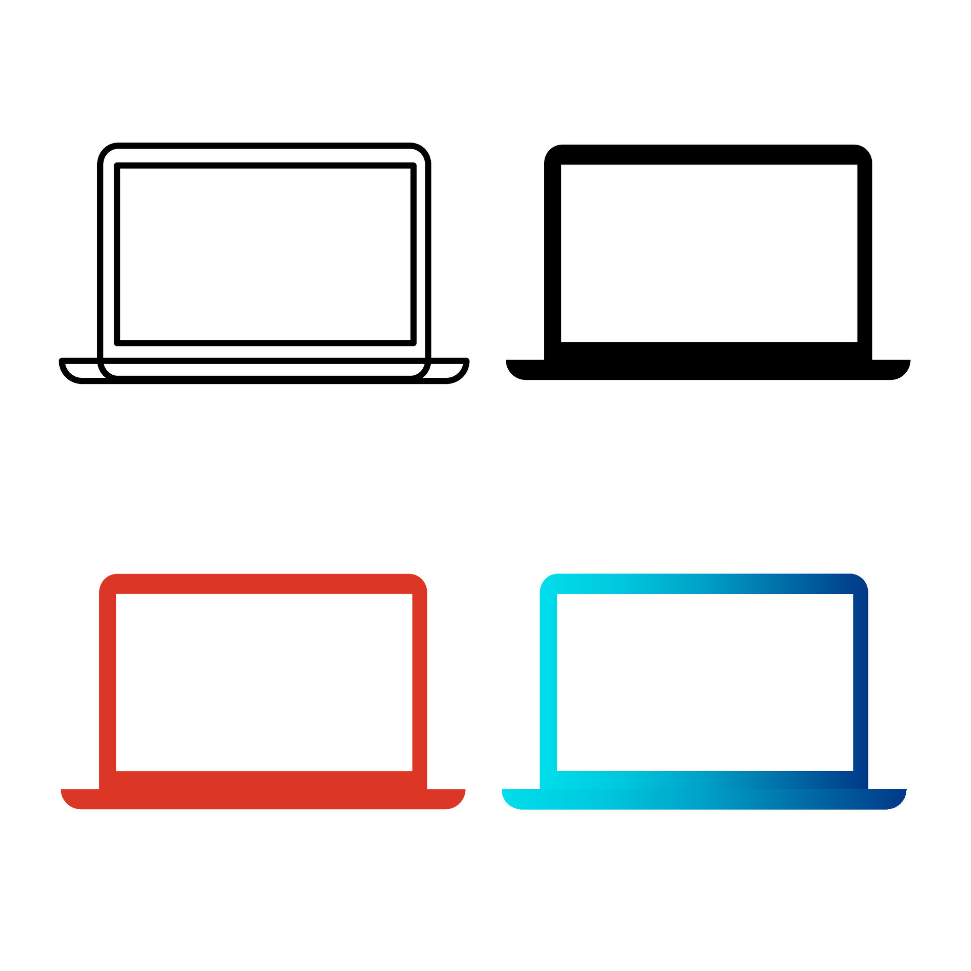 Abstract Laptop Silhouette Illustration 25841415 Vector Art at Vecteezy