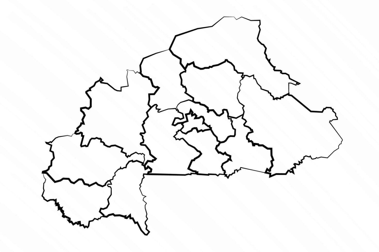 Hand Drawn Burkina Faso Map Illustration vector