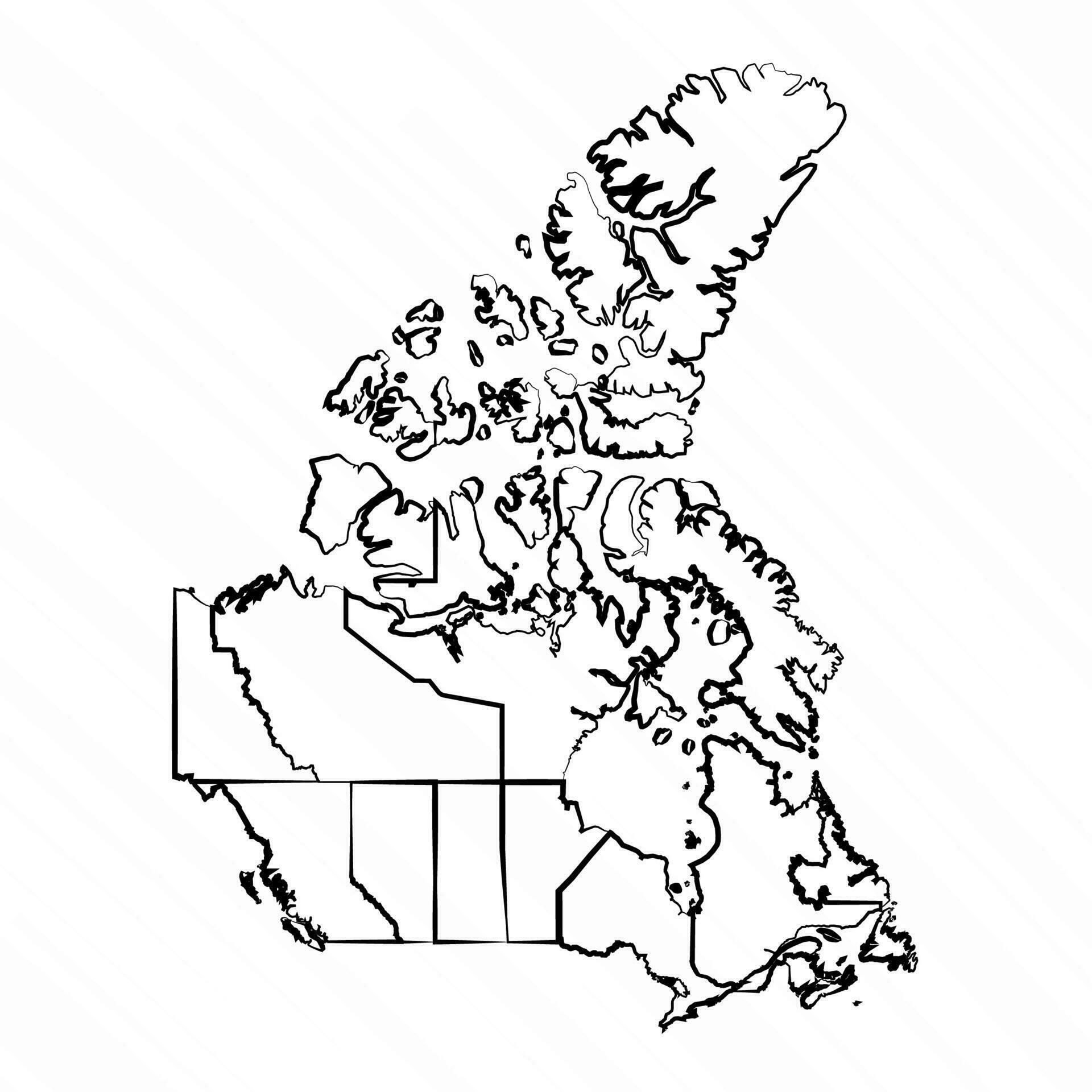 Hand Drawn Canada Map Illustration 25841750 Vector Art at Vecteezy