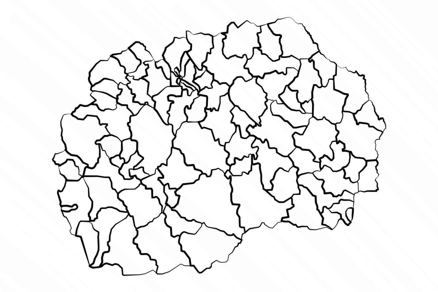 Hand Drawn Macedonia Map Illustration vector