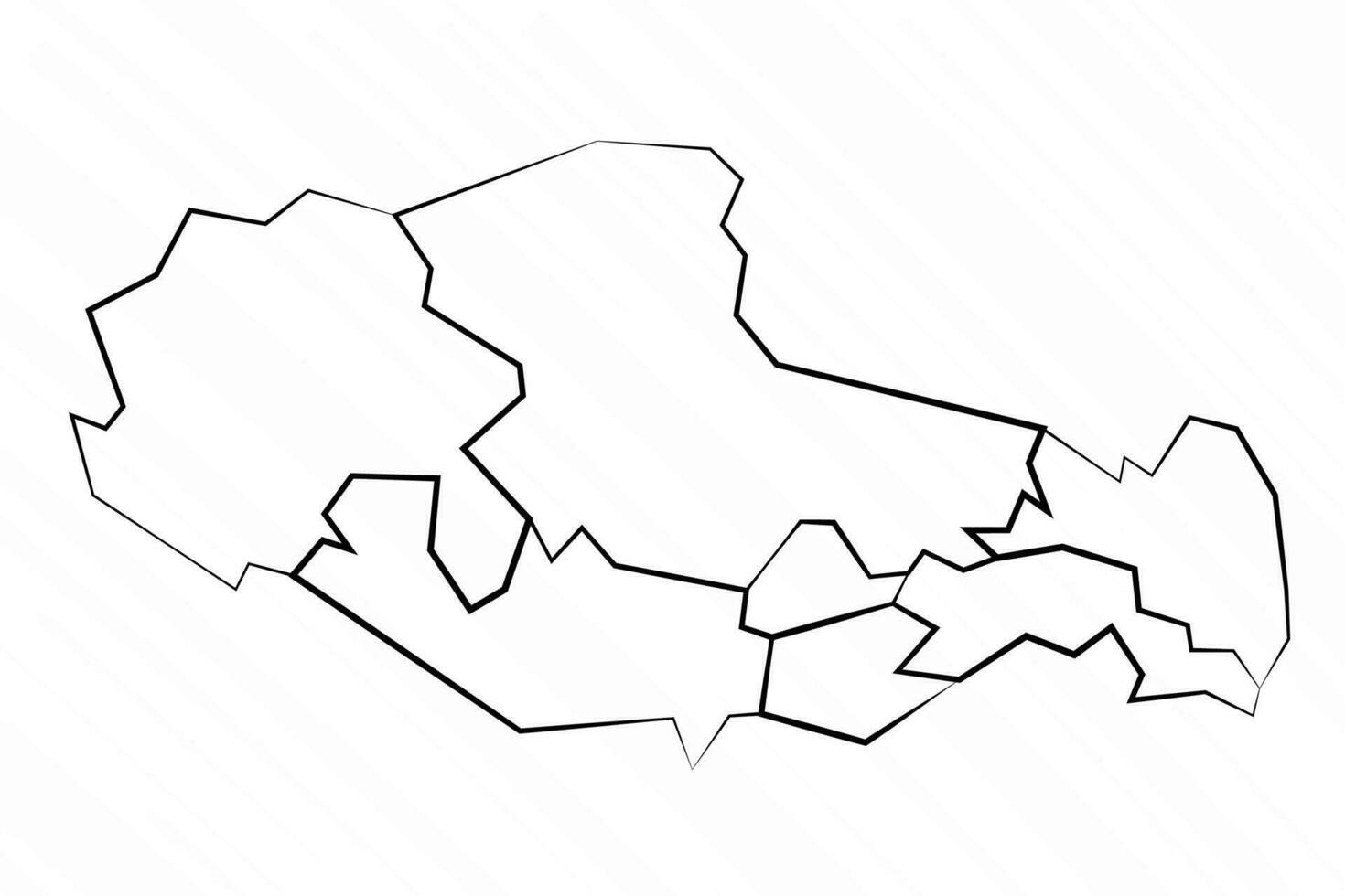 mano dibujado Tíbet mapa ilustración vector