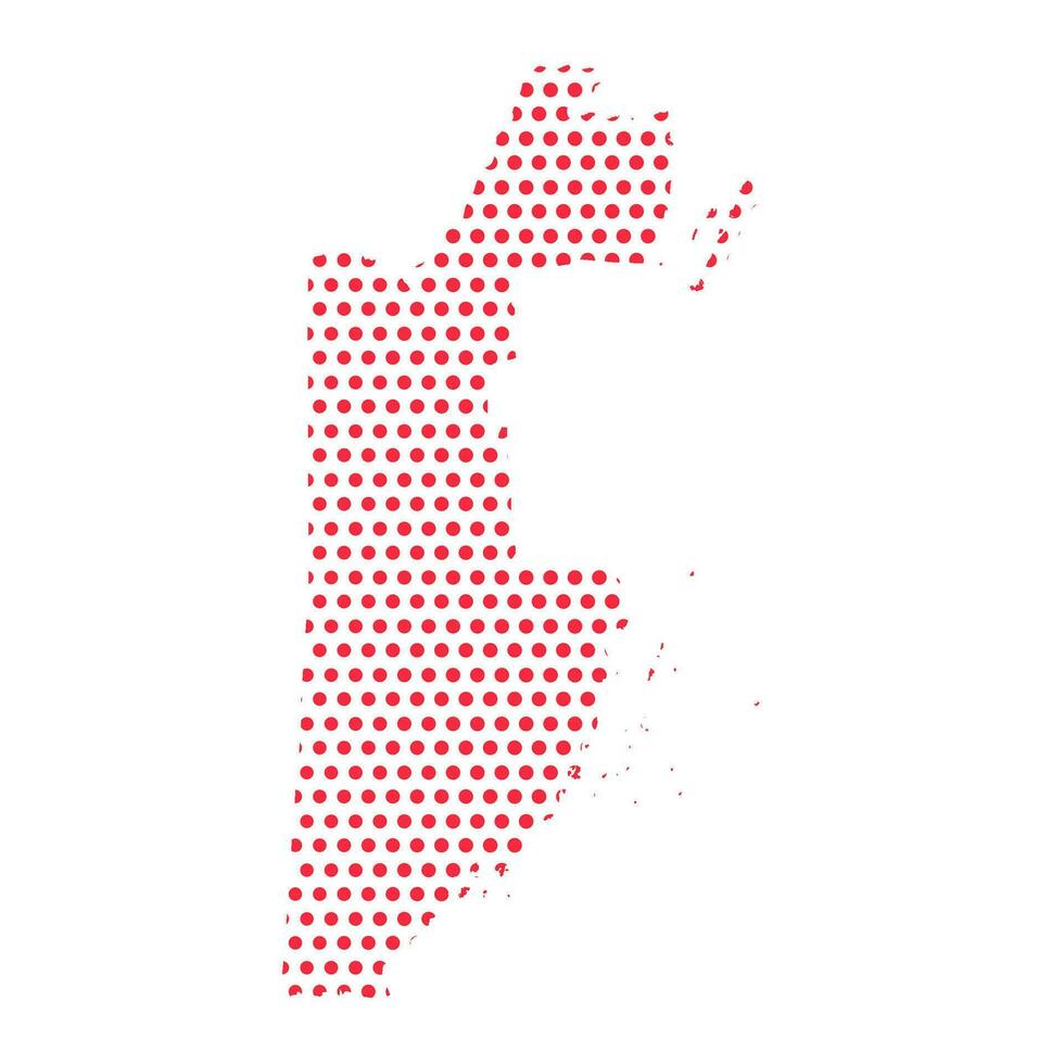Vector Belize Dotted Map Illustration